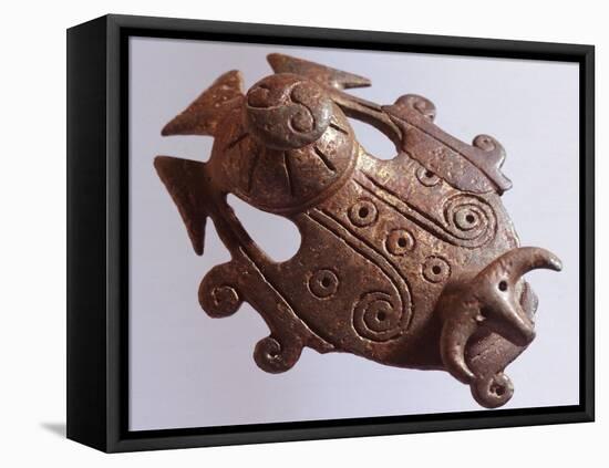 Attachment from Horses Harnesses, Bronze, from Sofronievo, Vratsa Region, Bulgaria-null-Framed Stretched Canvas