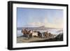 Attachment of Horses Pulling Boats Down the Rhone, C1825-1870-Alexandre Dubuisson-Framed Giclee Print