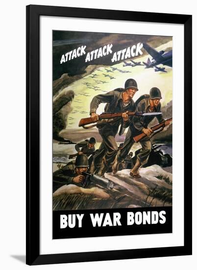 Attack Attack Attack-null-Framed Art Print