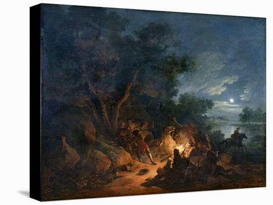 Attack by Robbers at Night, c.1770-Philip James Loutherbourg-Stretched Canvas