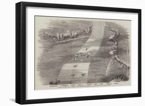 Attack by the Allied Forces on the Chinese Fortifications at the Mouth of the Peiho River-null-Framed Giclee Print