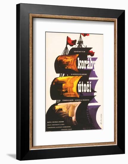 Attack From the Sea-Koraby-null-Framed Art Print