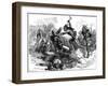 Attack of Indians at Fort Dearborn, Illinois, 1812-Hooper-Framed Giclee Print