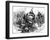 Attack of Indians at Fort Dearborn, Illinois, 1812-Hooper-Framed Giclee Print