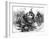 Attack of Indians at Fort Dearborn, Illinois, 1812-Hooper-Framed Giclee Print