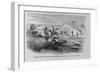 Attack of Indians on a Bull-Train near Sheridan, Kansas. Sketched by James Kidd, Jun. See First-null-Framed Giclee Print