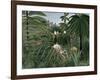 Attack of Jaguar, c.1910-Henri Rousseau-Framed Giclee Print