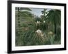 Attack of Jaguar, c.1910-Henri Rousseau-Framed Giclee Print