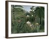 Attack of Jaguar, c.1910-Henri Rousseau-Framed Giclee Print