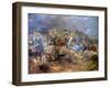 Attack of Polish Uhlans on Bolsheviks Near Sloutsk, 1919, 1920-Leonard Winterowski-Framed Giclee Print