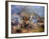 Attack of Polish Uhlans on Bolsheviks Near Sloutsk, 1919, 1920-Leonard Winterowski-Framed Giclee Print