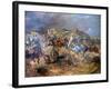 Attack of Polish Uhlans on Bolsheviks Near Sloutsk 1919, 1920-Leonard Winterowski-Framed Giclee Print