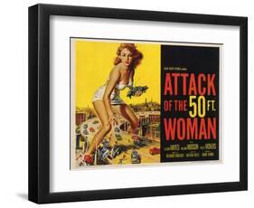 Attack of the 50 Foot Woman, 1958-null-Framed Art Print