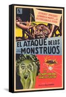 Attack of the Crab Monsters, Spanish Movie Poster, 1957-null-Framed Stretched Canvas