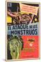 Attack of the Crab Monsters, Spanish Movie Poster, 1957-null-Mounted Poster