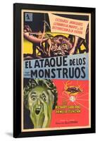 Attack of the Crab Monsters, Spanish Movie Poster, 1957-null-Framed Poster