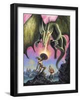 Attack of the Fire Drake-Ben Otero-Framed Giclee Print