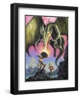 Attack of the Fire Drake-Ben Otero-Framed Giclee Print