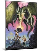 Attack of the Fire Drake-Ben Otero-Mounted Giclee Print