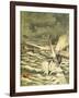 Attack of the Japanese Torpedo Boats in Port Arthur, February 1904-null-Framed Giclee Print