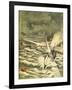 Attack of the Japanese Torpedo Boats in Port Arthur, February 1904-null-Framed Giclee Print