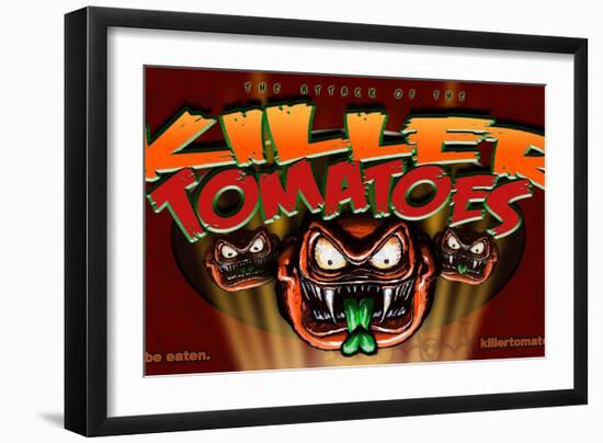 Attack of the Killer: Tomatoes Three Killer Tomatoes-null-Framed Premium Giclee Print