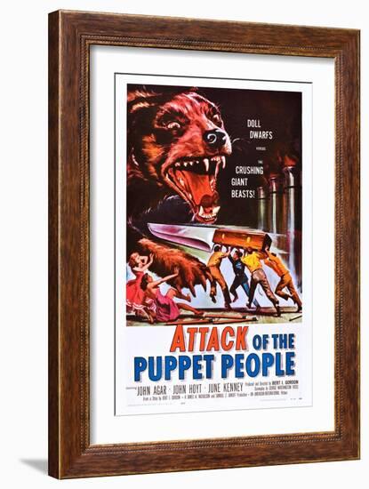 Attack of the Puppet People-null-Framed Art Print