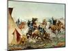 Attack of the Seventh Cavalry Commanded by General Custer at the Cheyenne Camp-null-Mounted Giclee Print