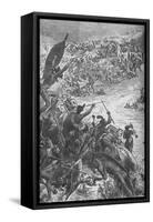 'Attack of the Zulus on the Escort of the Eightieth Regiment at the Intombe River', 1879, (c1880)-Unknown-Framed Stretched Canvas