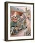 Attack on a Carriage, Quai De Nesles, Reign of Francis I, 16th Century, C1870-1950-Ferdinand Sigismund Bac-Framed Giclee Print