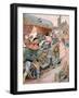 Attack on a Carriage, Quai De Nesles, Reign of Francis I, 16th Century, C1870-1950-Ferdinand Sigismund Bac-Framed Giclee Print