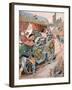 Attack on a Carriage, Quai De Nesles, Reign of Francis I, 16th Century, C1870-1950-Ferdinand Sigismund Bac-Framed Giclee Print