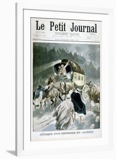 Attack on a Courier in Algeria, 1901-null-Framed Giclee Print