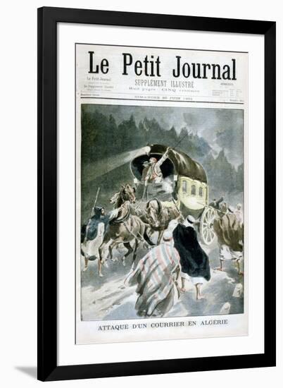 Attack on a Courier in Algeria, 1901-null-Framed Giclee Print