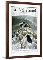 Attack on a Courier in Algeria, 1901-null-Framed Giclee Print