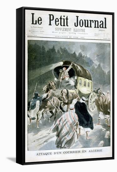 Attack on a Courier in Algeria, 1901-null-Framed Stretched Canvas
