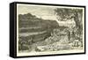 Attack on a Germanic Encampment by the Romans-Willem II Steelink-Framed Stretched Canvas