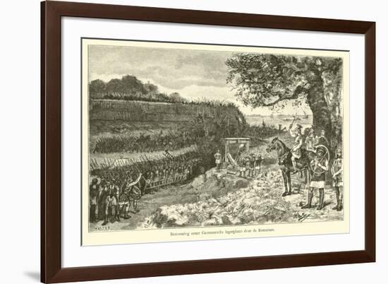 Attack on a Germanic Encampment by the Romans-Willem II Steelink-Framed Giclee Print