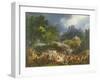 Attack on a Large Convoy at Salinas, Biscay, 25th May 1812-Louis Lejeune-Framed Giclee Print