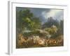 Attack on a Large Convoy at Salinas, Biscay, 25th May 1812-Louis Lejeune-Framed Giclee Print