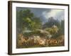 Attack on a Large Convoy at Salinas, Biscay, 25th May 1812-Louis Lejeune-Framed Giclee Print