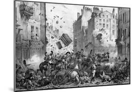 Attack on Barricade-Victor Adam-Mounted Art Print