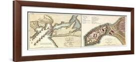 Attack on Geriah Pirate Fort South of Bombay, India by Admiral Watson, 1756-null-Framed Giclee Print