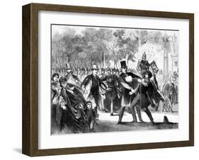 Attack on Otto Von Bismarck-null-Framed Art Print