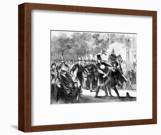 Attack on Otto Von Bismarck-null-Framed Art Print