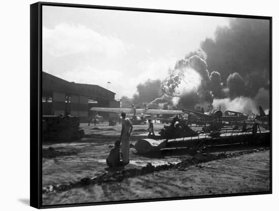 Attack on Pearl Harbor-null-Framed Stretched Canvas