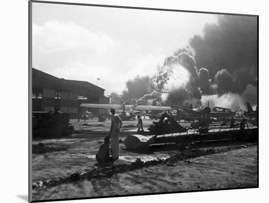 Attack on Pearl Harbor-null-Mounted Premium Photographic Print