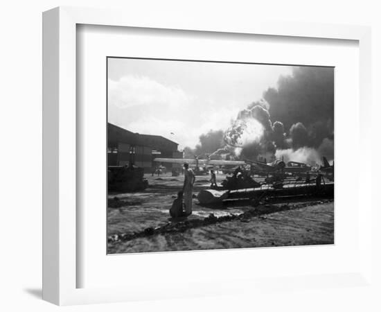 Attack on Pearl Harbor-null-Framed Premium Photographic Print