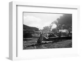 Attack on Pearl Harbor-Bettmann-Framed Photographic Print