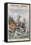 Attack on Pearl Harbour-Achille Beltrame-Framed Stretched Canvas